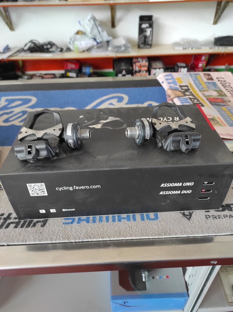 Used POWER METER ASSIOMA DUO Assioma PRO RS-2 Power Meter Pedals Drivetrain & Pedals
