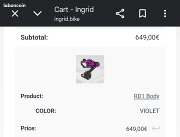 Gebrauchtes INGRID Groupset brand new with box bike — Bild 2 von 3