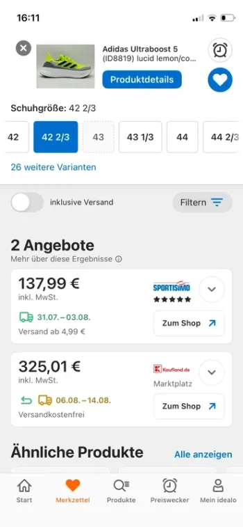 Adidas Ultraboost 5 bike usato — immagine 2 di 5