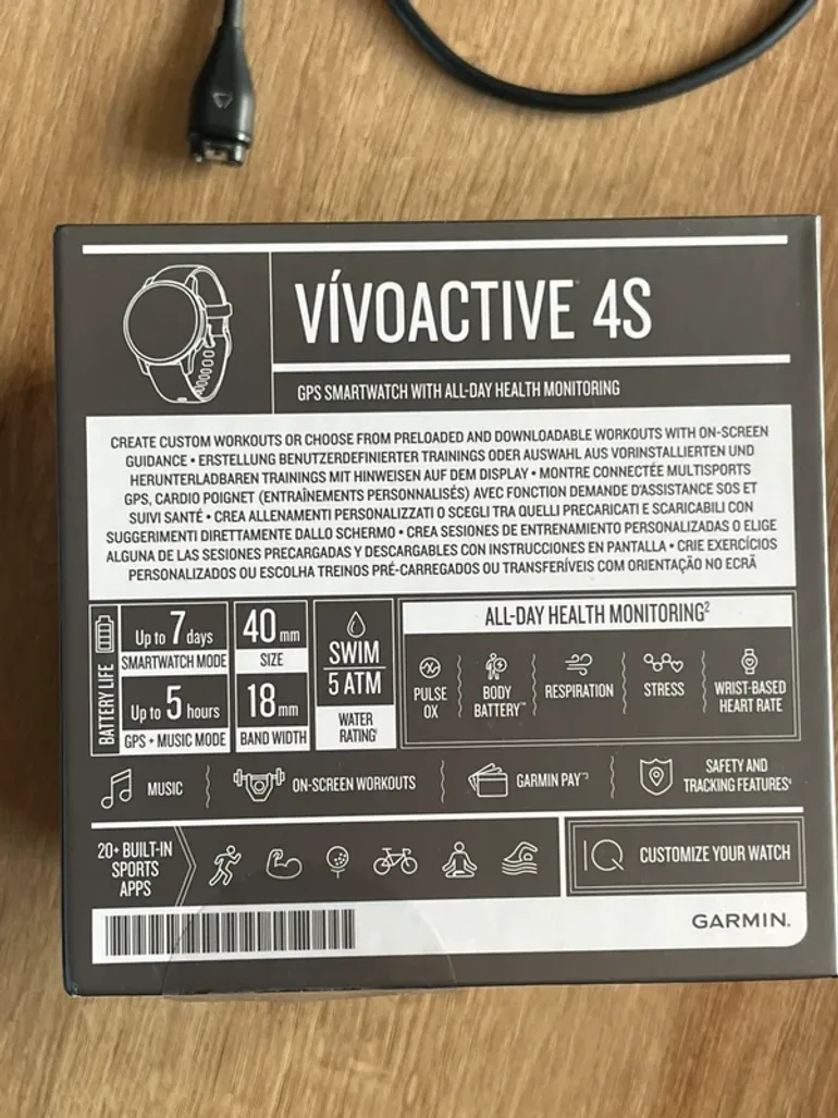 Used Garmin Vivoactive 4s bike — image 3 of 9