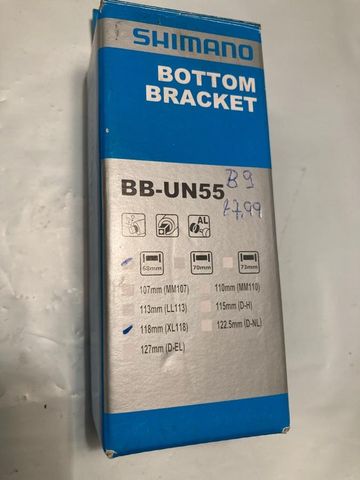 Used Shimano Boîtier pédalier BB-UN55 Drivetrain & Pedals