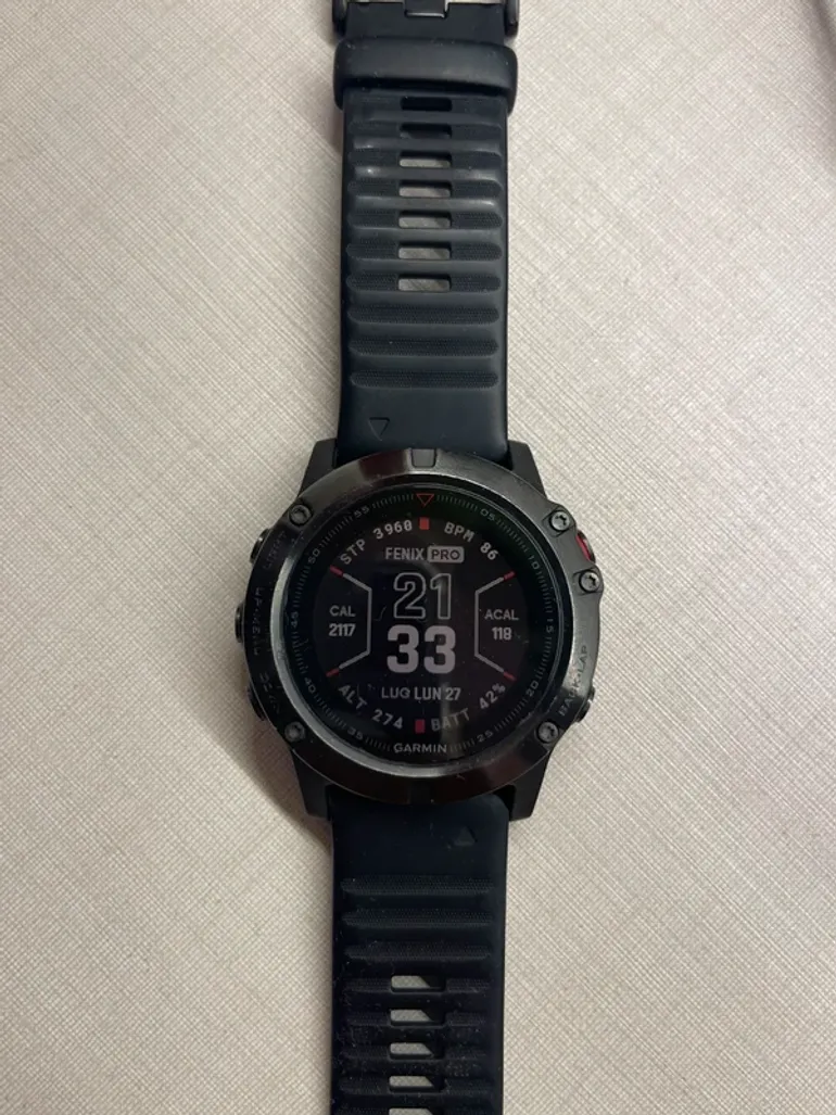 Gebrauchtes Garmin Fenix 5X Sapphire Edition bike — Bild 5 von 5