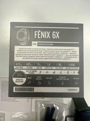 Used Garmin fenix 6x pro bike — image 3 of 6