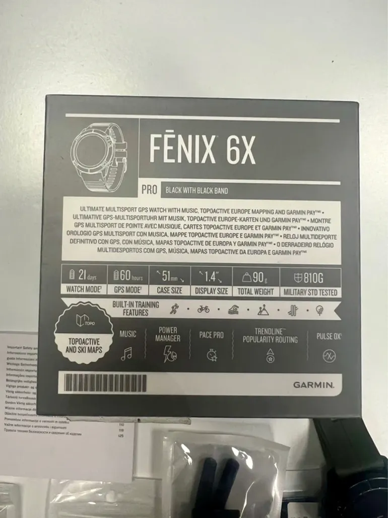Used Garmin fenix 6x pro bike — image 3 of 6