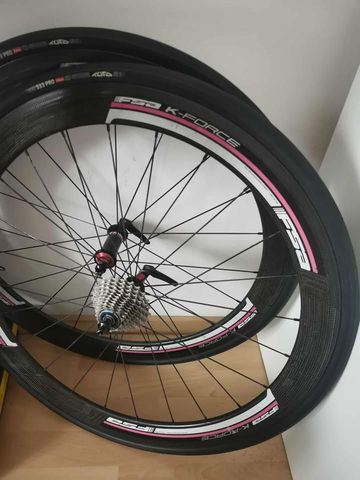 Used Fsa K-Force Carbon 50 mm Tubular Wheelset bike — image 7 of 10