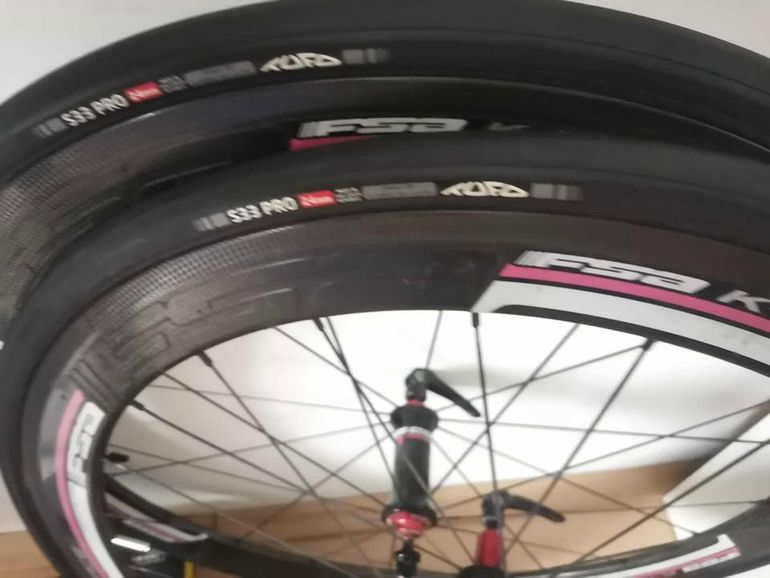 Used Fsa K-Force Carbon 50 mm Tubular Wheelset bike — image 2 of 10