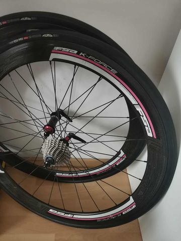 Used Fsa K-Force Carbon 50 mm Tubular Wheelset bike — image 4 of 10