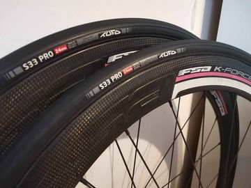 Used Fsa K-Force Carbon 50 mm Tubular Wheelset bike — image 5 of 10