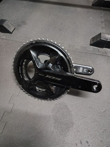 Gebrauchtes Shimano 105 FC-R7100 with Inpeak Powermeter 2025 Drivetrain & Pedals