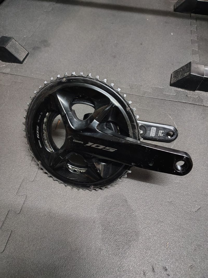 Used Shimano 105 FC-R7100 with Inpeak Powermeter 2025 Drivetrain & Pedals