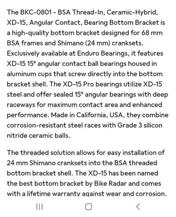 Brugt Enduro Bearings Bearings Bottom Bracket bike — billede 11 af 11