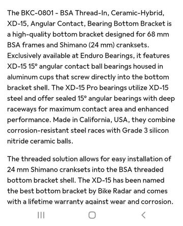 Used Enduro Bearings Bearings Bottom Bracket bike — image 11 of 11