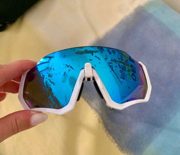 Oakley Flight Jacket Sunglasses Cycling Accessories usato