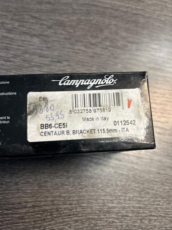 Used Campagnolo Boîtier pédalier  Centaur BB6-CE5I 115,5 mm bike — image 5 of 6