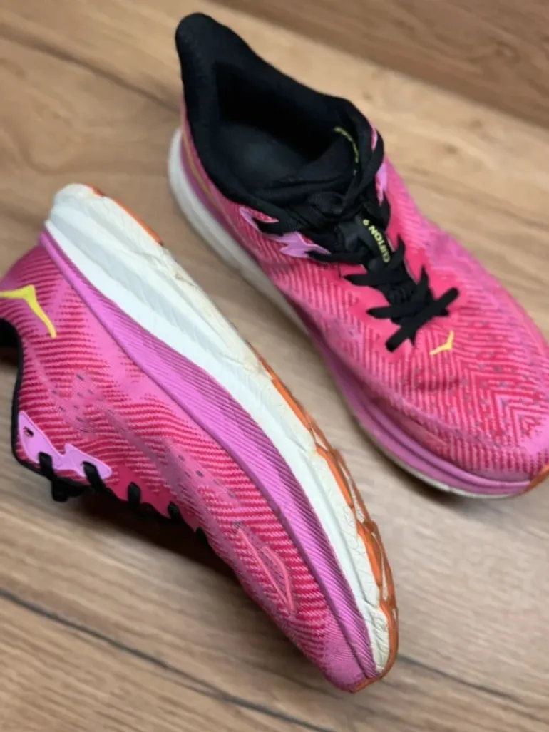 Rose HOKA Running Shoes Femme bike d'occasion — image 4 sur 8