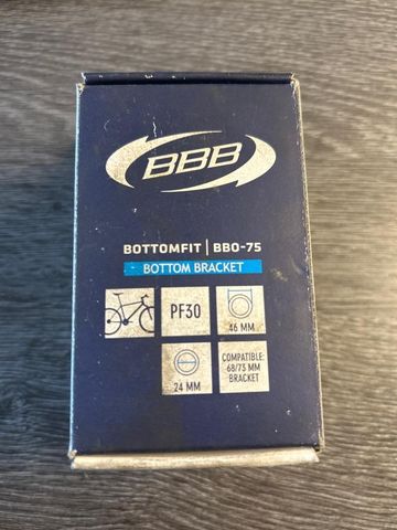 BBB Boîtier pédalier BBO-75 PF30 46mm 24mm compatible 68-73 mm Drivetrain & Pedals usato