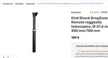 Używany Kind Shock DropZone Remote Dropper Post bike — zdjęcie 8 z 8