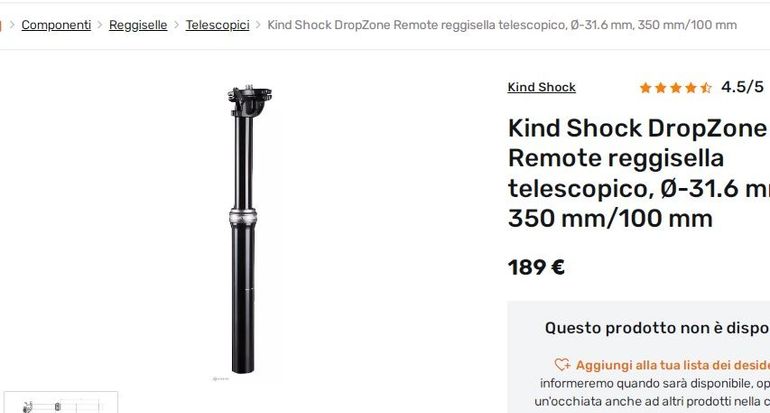 Używany Kind Shock DropZone Remote Dropper Post bike — zdjęcie 8 z 8