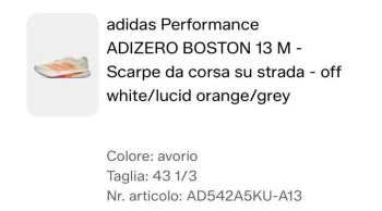 Brugt Orange ADIZERO BOSTON 13 M bike — billede 3 af 3