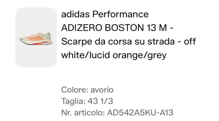 Brugt Orange ADIZERO BOSTON 13 M bike — billede 3 af 3