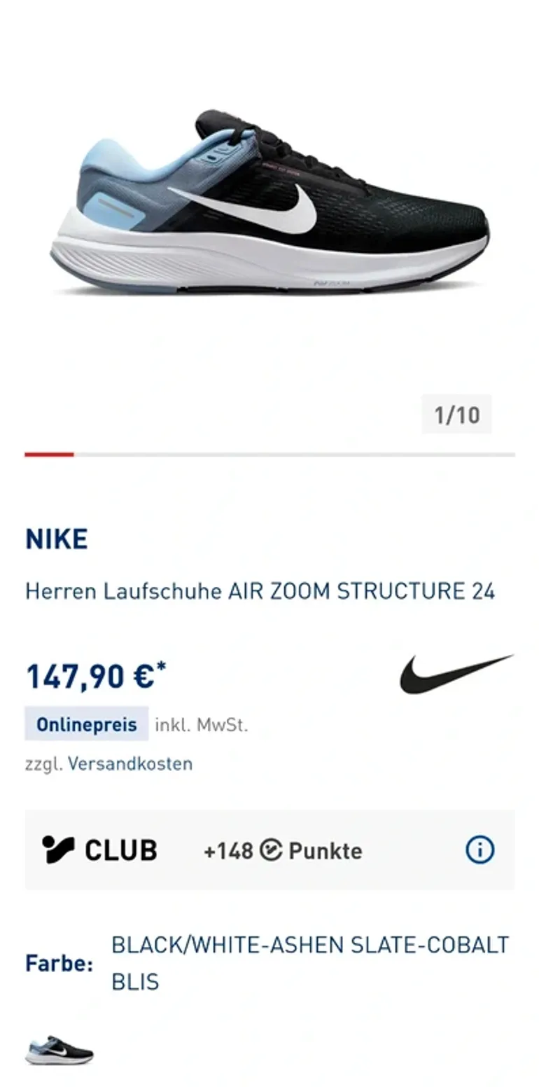 Nike Air Zoom Structure 24 bike usato — immagine 5 di 5