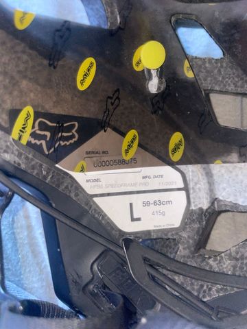 Used Fox Speedframe Pro Helmet 2024 bike — image 5 of 5