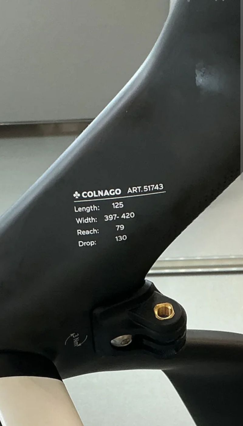 Used Colnago cc.y1 Handlebar 2026 Cockpit