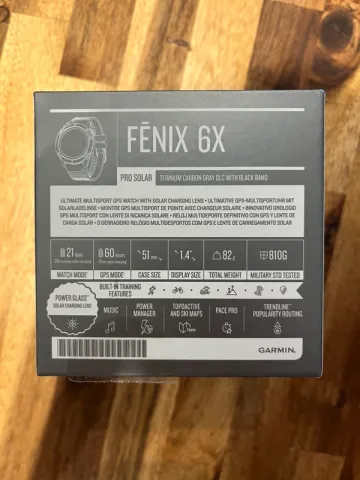 Used Garmin Fenix 6X Pro Solar bike — image 3 of 5