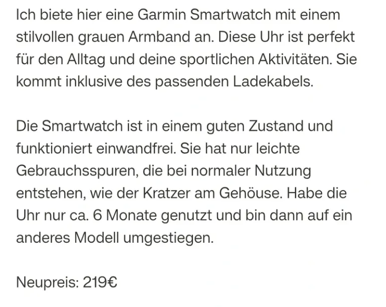 Used Garmin SmartWatch bike — image 3 of 3