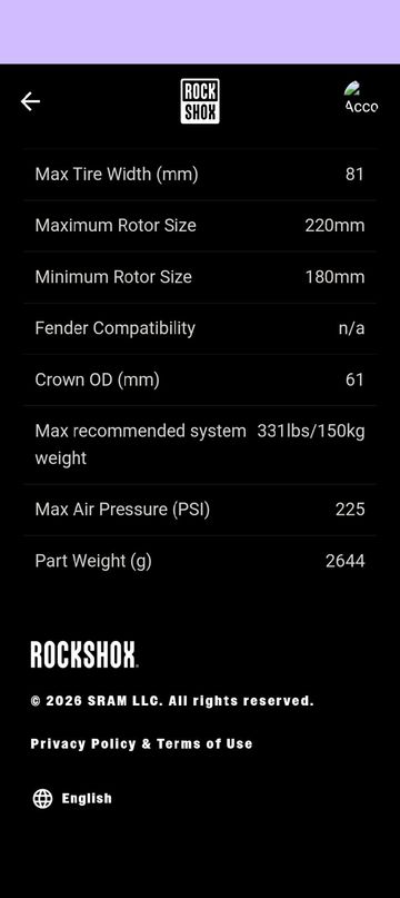 Used RockShox 35 Silver Fork bike — image 9 of 9