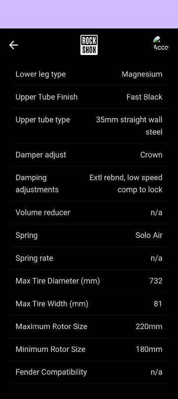Used RockShox 35 Silver Fork bike — image 8 of 9