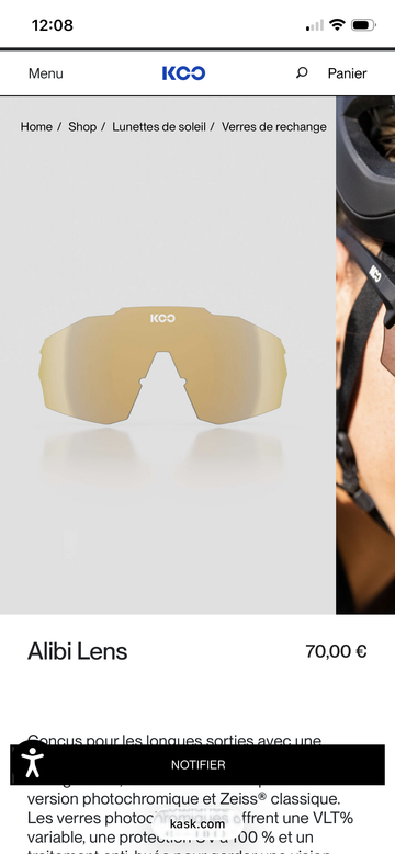 Tweedehands Koo Alibi Lens 2026 Cycling Accessories