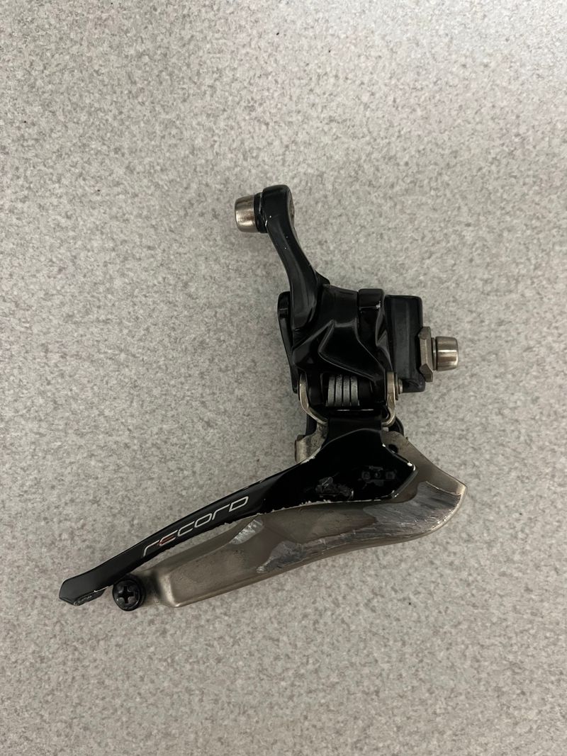Used Campagnolo Record 11-Speed Front Derailleur Drivetrain & Pedals