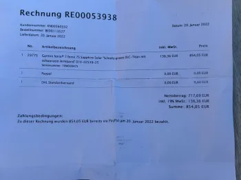 Gebrauchtes Garmin Fenix 7S Sapphire Solar bike — Bild 4 von 4