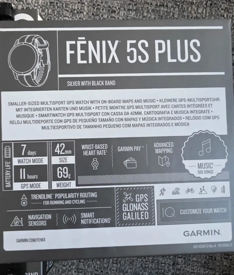 Garmin Fenix 5s plus bike usato — immagine 6 di 9
