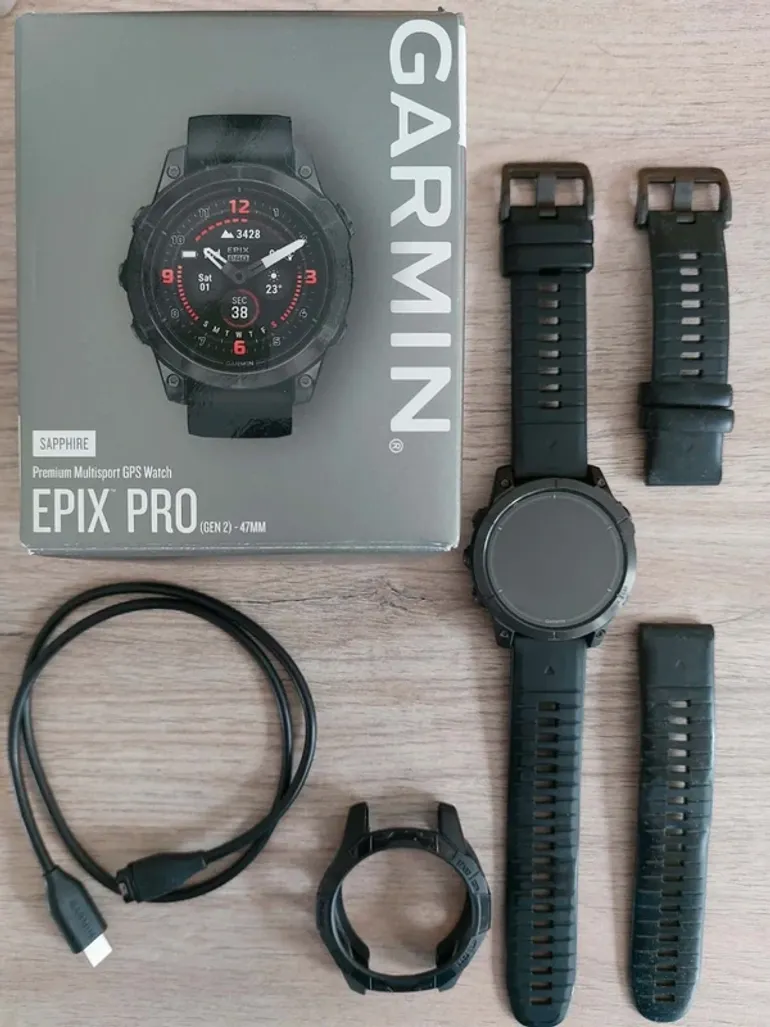 Used Garmin Epix Pro Gen 2 Sapphire 47 mm bike — image 3 of 5