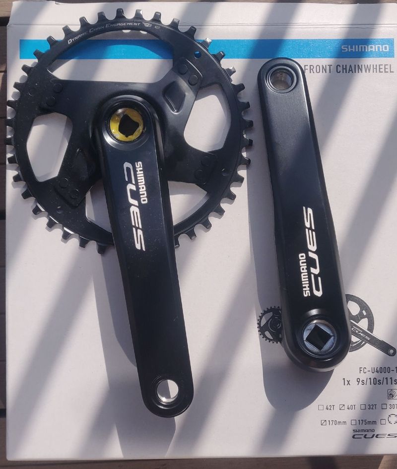 Used Shimano CUES FC-U4000 40T 2026 Drivetrain & Pedals