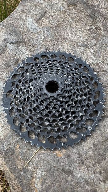 Brugt Sram GX Eagle XG-1275 12-speed 10-52t Cassette Drivetrain & Pedals