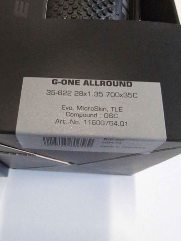 Brugt Schwalbe Pneus G-oneb AllRound 700x35c bike — billede 2 af 2