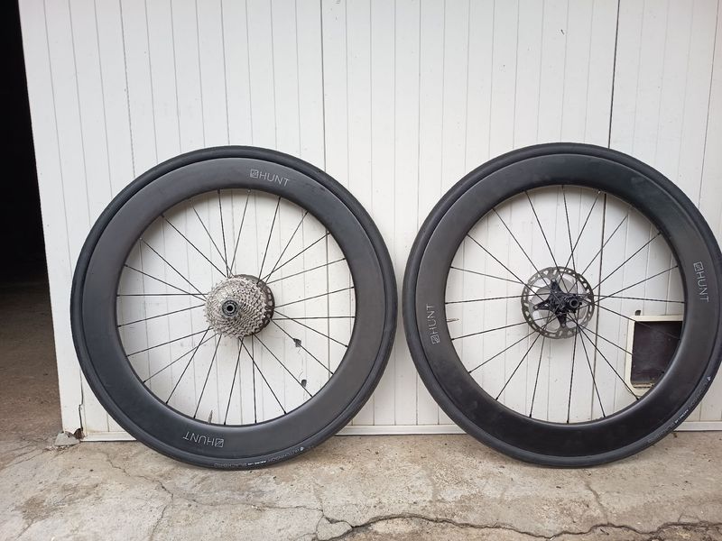 Used Hunt Wheels 65 Carbon Aero Disc Wheelset 2023 Wheels