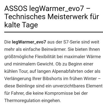 Used Assos legWarmer_evo7 bike — image 13 of 13