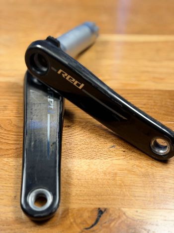 Tweedehands Sram RED DUB E1 Carbon Kurbel 150mm Drivetrain & Pedals