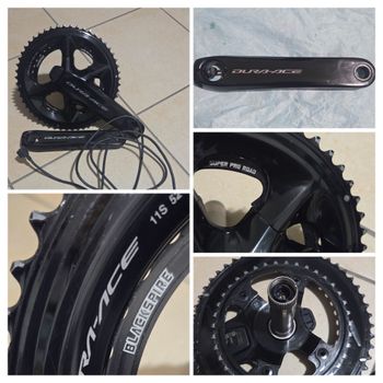 Brugt Shimano Dura-Ace 2x12-v Powermeter Crankset 2025 Drivetrain & Pedals