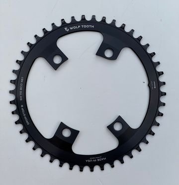 Used Wolf Tooth 46T 110 BCD Drop-Stop B 4-Bolt Chainring for Shimano Cranks Drivetrain & Pedals