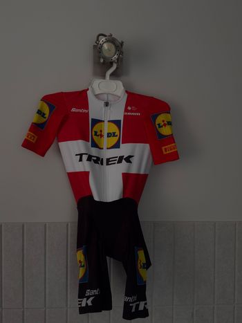 Tweedehands Santini Lidl-Trek Skjelmose TT Suit Cycling Clothing