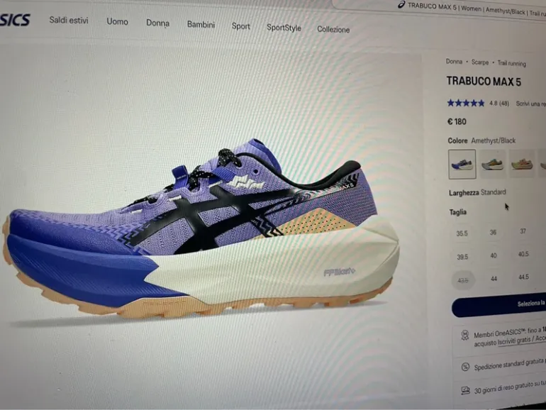 Asics Trabuco Max 5 bike usato — immagine 5 di 15
