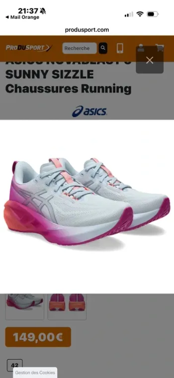 Used Asics Novablast 5 bike — image 2 of 2