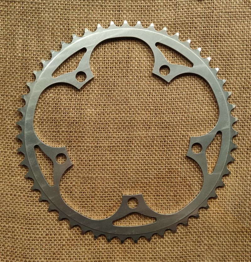 Tweedehands Miche Primato Pistard track pista fixed gear fixie 50t 135 BCD 1/8 chainring Drivetrain & Pedals
