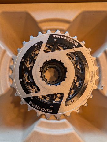Gebrauchtes Sram RED XG-1290 Cassette XDR 12-speed 10-28 E1 Silver 2026 Drivetrain & Pedals