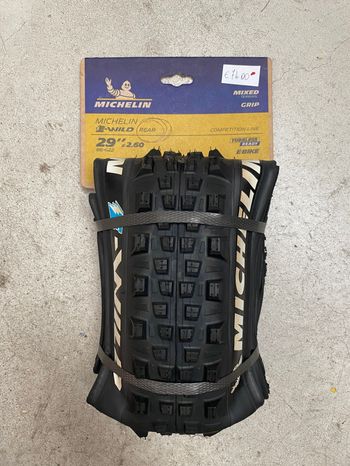 Used Michelin E-Wild Rear Mixed Terrain Tubeless Ready E-Bike Tyres & Tubes